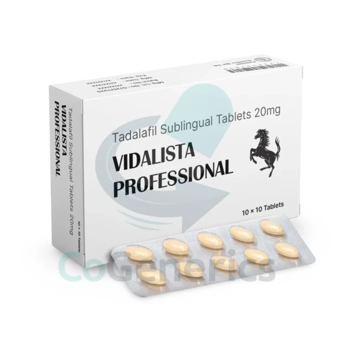 Vidalista Professional 20mg (Tadalafil Sublingual) - Image 1
